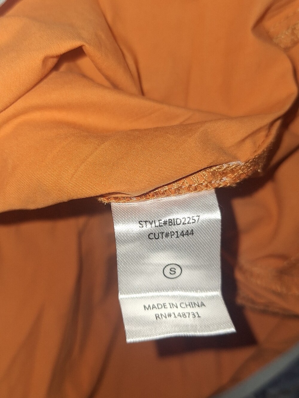Blue Blush Bowie Scalloped Babydoll Dress Rust Mini bId2257 S Cottagecore Cowgir - Picture 8 of 9